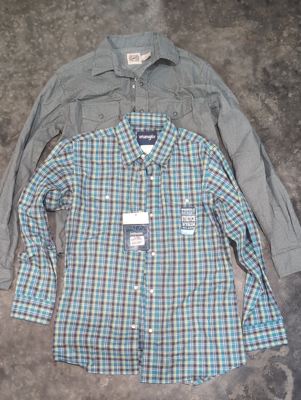 Wrangler & Cinch Boys Size L Button-Down Shirts Western